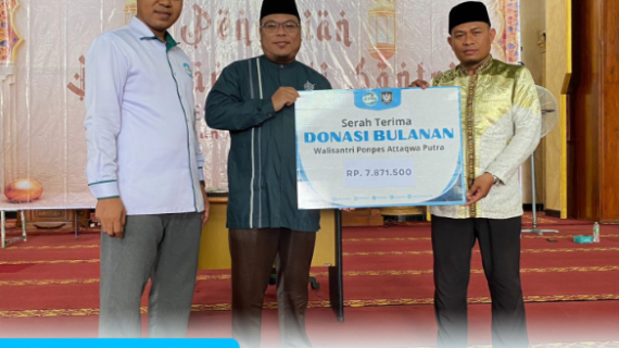 Sosialisasi LAZ Attaqwa (Program Beasiswa 1000 Siswa dan Ulama Cendikia) dan Serah Terima Donasi Wali Santri Pon-pes Attaqwa Putra